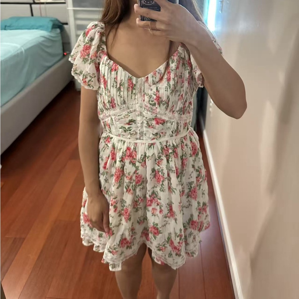 Floral Puff Sleeve Dress